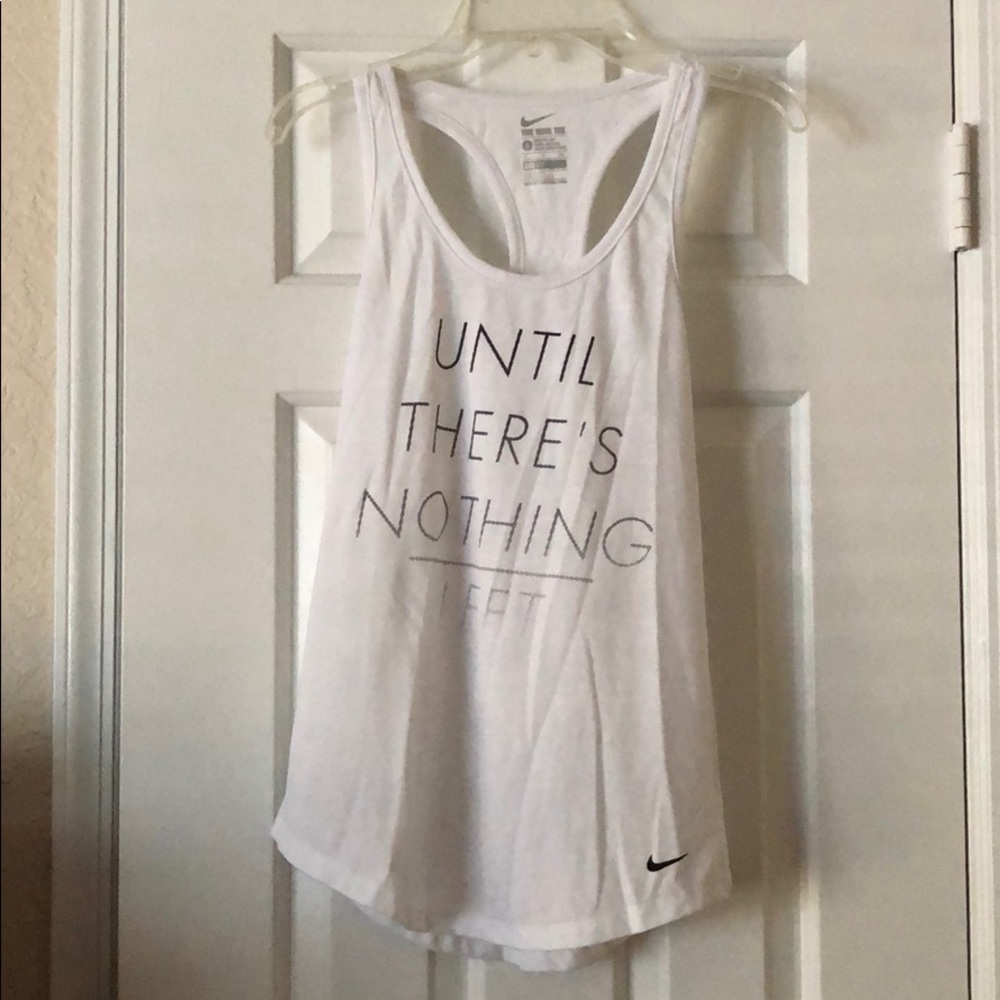 Womens white workout tank